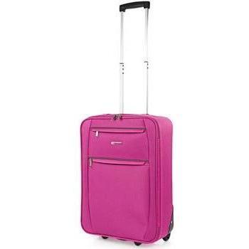 Maleta de Cabina ITACA T71950 en Color Fucsia con 2 Ruedas - Ideal para Viajes - Tamaño 55x39x18cm