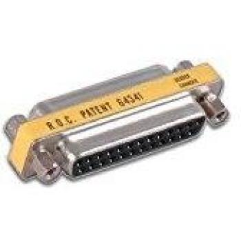 Adaptador cambiador de género ultraplano D25 hembra a D25 hembra