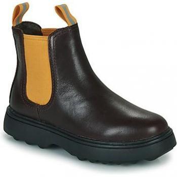 Camper Kids' Brown Leather Elastic Boots