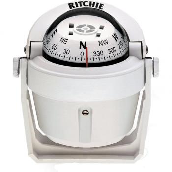 Ritchie B-51W Explorer Compass - Bracket Mount - White
