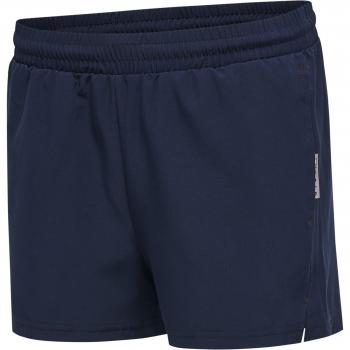 Hummel Pantalones Cortos Move Grid Woven para Mujer, tejido ligero y transpirable, diseño moderno con estampado de rejilla, cintura elástica ajustable, bolsillos laterales