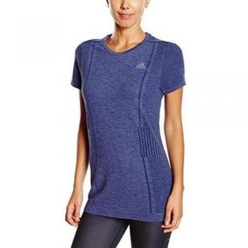 Adidas Adistar Primeknit - Camiseta para mujer, color azul, talla M
