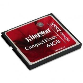 Kingston CF/64GB-U2 - Tarjeta de memoria CompactFlash Ultimate de 64 GB, 266x