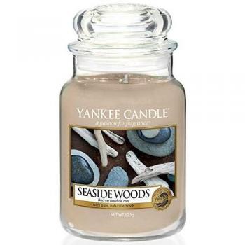Yankee Candle Large Jar Scented Candle, Up to 150 Hours Burn Time, Seaside Woods