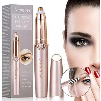 Depiladora de Cejas, Depiladora Cejas Mujer, Eléctrica Depiladora Cejas, Eyebrow Trimmer, Recortador de Fello de Cejas Sin Dolor para Mujer Depiladora de Cejas Rápida y Segura