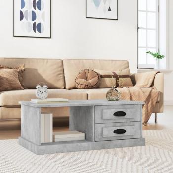 Mesa de centro madera contrachapada 90x50x35 cm en color Blanco, Negro y Blanco brillante, adecuada para salón o comedor, también conocida como Mesita de Salón o Auxiliar Mesa de Café; además, mesa de centro
