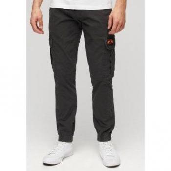 Superdry Men's Slim Fit Cargo Pants - Black (30/32) - Casual Cotton Trousers