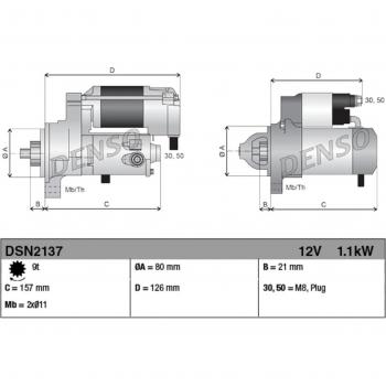 Motor de arranque DENSO DSN2137