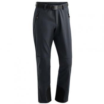 Maier Sports Men's Tech Pants M - Warm Softshell Trousers, Windproof, Stretchy, Size 44, Gray