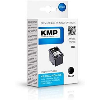 KMP H44 - Cartucho de tinta HP Nº300XL CC641EE, color negro