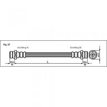 Metzger 4113313 Tubo flexible de frenos