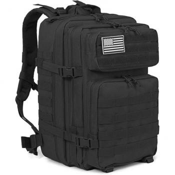Mochila Táctica Militar Impermeable de 45 Litros con Sistema Molle para Emergencias, Caza y Senderismo - 33x29x45 Cm