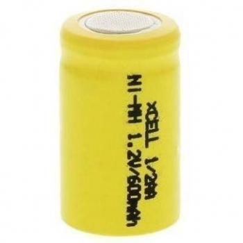 AccuPower 1/2AA Battery NiMH Flat Top, 600mAh