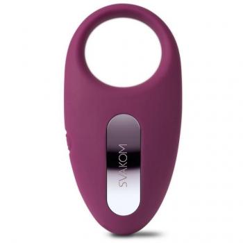Anillo Vibrador Control Remoto Inteligente Lila Winni - Svakom, características: vibración potente, control remoto inalámbrico, diseño ergonómico, material suave al tacto, resistente al agua, recargable por USB