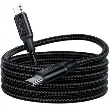 Cable USB Tipo C DCU 30402018, 1.5 m, 60 W, Trenzado Magnético Negro