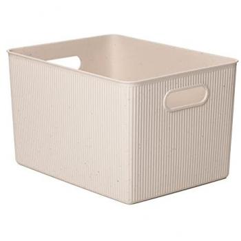 Cesta de Ordenación XL 22L Baobab ECOHOME, Polipropileno 100% Reciclado, Libre de BPA, 29.4 x 38.5 x 23 cm