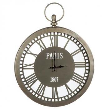 Reloj de Pared Alexandra House Living Negro Metal 46x60x5 cm