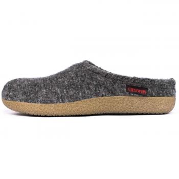 Pantuflas Giesswein VEITSCH para hombre y mujer en gris antracita
