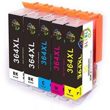 GLEGLE Reemplazo para HP 364 364XL cartuchos de tinta Compatible para HP Photosmart 5520 7510 5510 7520 5522 5524 6510 5515 B010a B109a, HP Officejet 4620 4622, HP Deskjet 3520 3070A