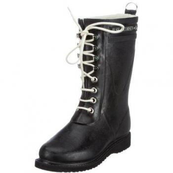 Ilse Jacobsen RUB15 Vegan Sustainable Black Rubber Wellington Boots for Women