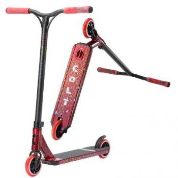 Patinete Freestyle Blunt Colt S5 Red, características: diseño ligero y duradero, manillar en T de acero, ruedas de 110 mm, sistema de compresión IHC, plataforma ancha para mayor estabilidad, freno trasero