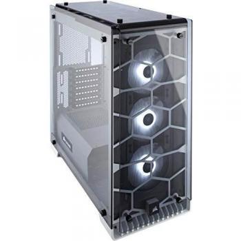 Corsair Crystal 570X RGB - Caja de PC ATX Mid-Tower con Ventana Lateral de Cristal Templado, Iluminación LED RGB, Color Blanco
