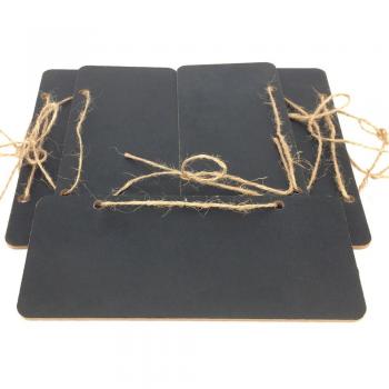 MCUILEE Mini Colgando Pizarra Madera de Tablero de Mensajes de para Boda decoración