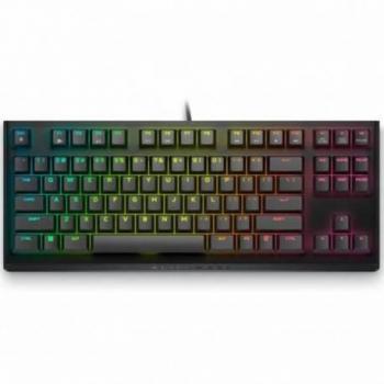 Dell Alienware AW420K Teclado Mecánico Gaming RGB Cherry MX Red Layout UK USB Negro