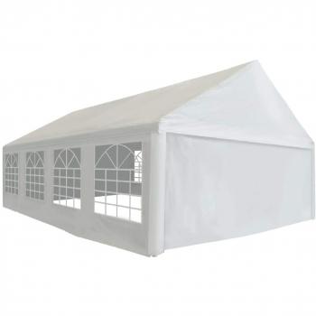 vidaXL Carpa Almacenamiento PE 5x8 m Blanca Cobertizo Carpa Galpón Almacenaje