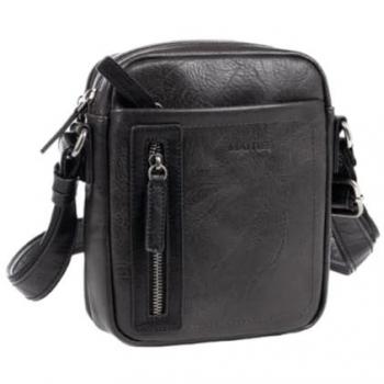 Bandolera Negra Colección Verota con diseño elegante, material resistente, compartimentos múltiples para organización, correa ajustable y cierre seguro