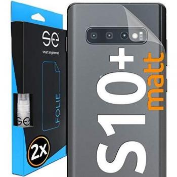 smart engineered 3D Película Protectora Trasera para Samsung Galaxy S10 Plus [2 Unidades Pelicula Vidrio TPU - Estera, Case-Friendly, Sin Vidrio Pero Lámina Blindada de TPU