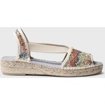 Alpargatas de cuña Toni Pons Estela Multicolor con estampado floral y elásticos