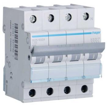 Hager Interruptor Automático MUN632A 3PN 32A Curva C