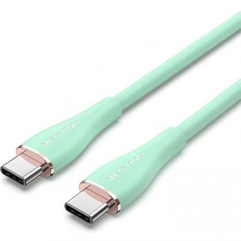 Cable de Carga USB-C Macho a Macho 5A 1.5m en Color Verde
