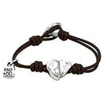 Cupid Silver-Plated Leather Bracelet for Women