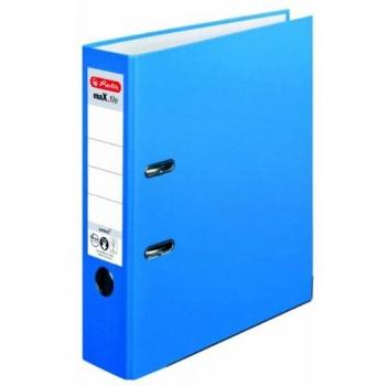 Carpeta Herlitz maX.file protect A4 8cm color aguamarina con funda para lomo