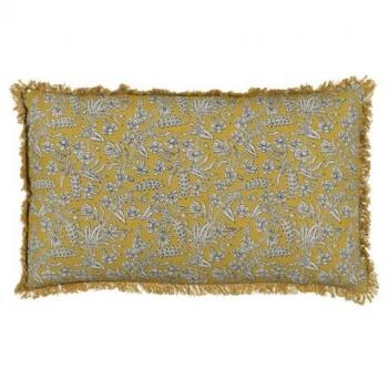 Cojín Decorativo Algodón Beige Mostaza 50 x 30 cm - Originalidad para Tu Hogar