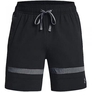 Pantalones Cortos de Baloncesto Under Armour Baseline Woven Short II para Hombre, Color Negro, Talla Extra-Small