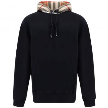 Black Cotton Samuel Hoodie Sweatshirt - Burberry - IT52 | XL