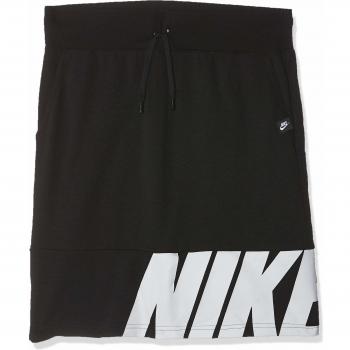 Nike G NSW Skirt FLC Air Falda, Niñas, Black/White, XL
