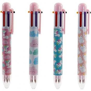 Bolígrafo DKD Home Decor Azul Blanco Rosa ABS