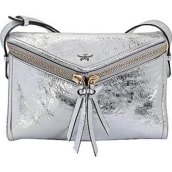 MCM Small Metallic Calf Leather Crossbody Bag - Diamant 3D Design