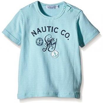 Dirkje Baby t-shirt stripe-Camiseta Bebé-Niñas    Bleu