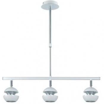 FABRILAMP Colgante Beethoven Blanco/Plata 3xGU10 - Luces de Techo