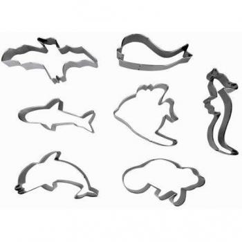 IBILI 723500 - Set 7 Cortapastas Animales Mar Estañados