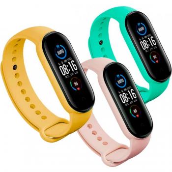 Correas de Silicona Impermeables y Flexibles para Xiaomi Mi Band 5, Mi Band 6 y Amazfit Band 5 - Repuesto Compatible