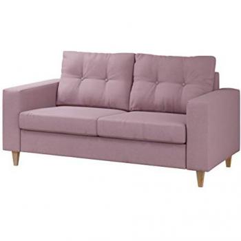 Sofá Temple 110, Tapiz Rosa, Madera, 154 x 91 x 83 cm