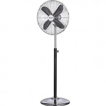 Ventilador de Pie Ardes AR5C40PBH Negro/Cromado 4 Pales - Silencioso, Oscilante, Inclinable y 3 Velocidades