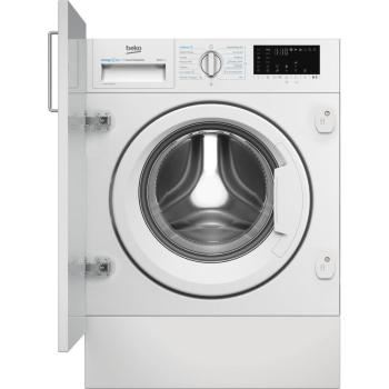Lavadora Integrable BEKO B3WBT49435WB, 9 kg, 1400 rpm, Clase A, Motor ProSmart Inverter, Vapor, Display LED, Blanco