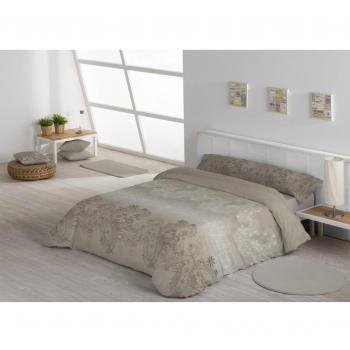 Stilia Juego Edredón, Sábana y Funda de Almohada Modelo Avila, Algodón y 50% Poliéster, Beige, Single Bed 36